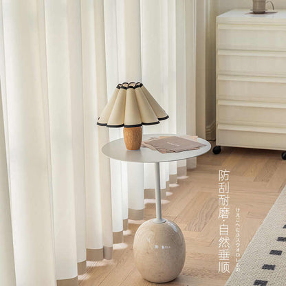 Yarn Simple Modern Solid Color Transparent Linen Mesh Curtains