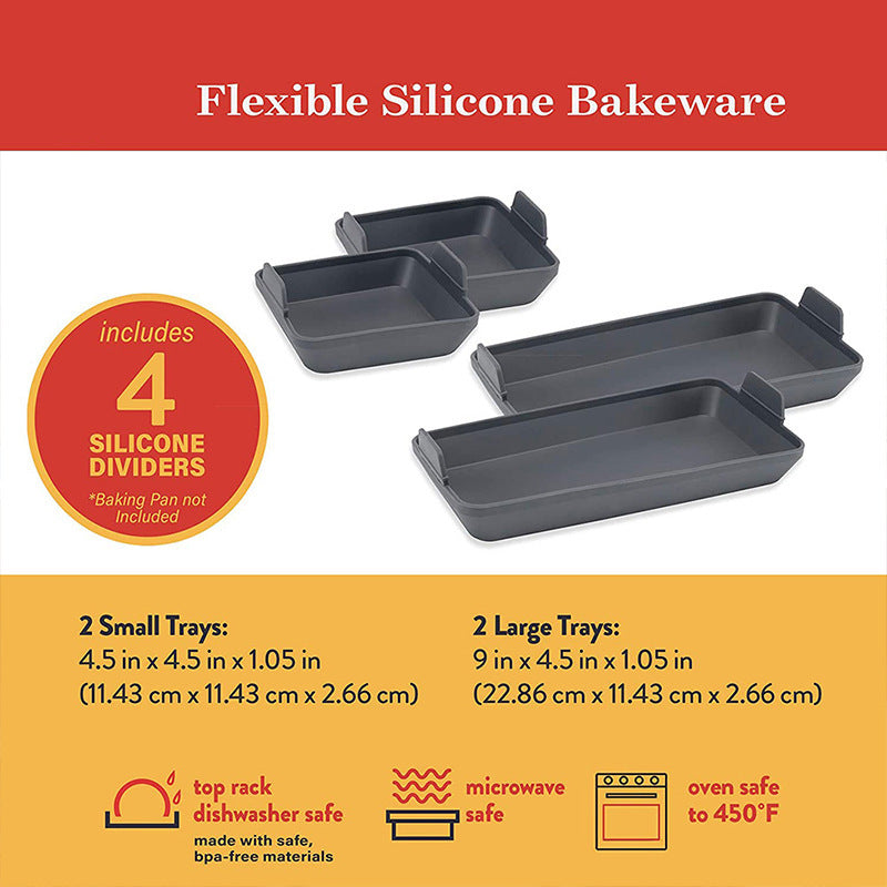Non-stick Silicone Baking Pan Four-piece Set