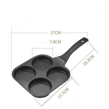 Fried Egg Burger Machine Non-stick Household Breakfast Pot Mold Four-hole Artifact