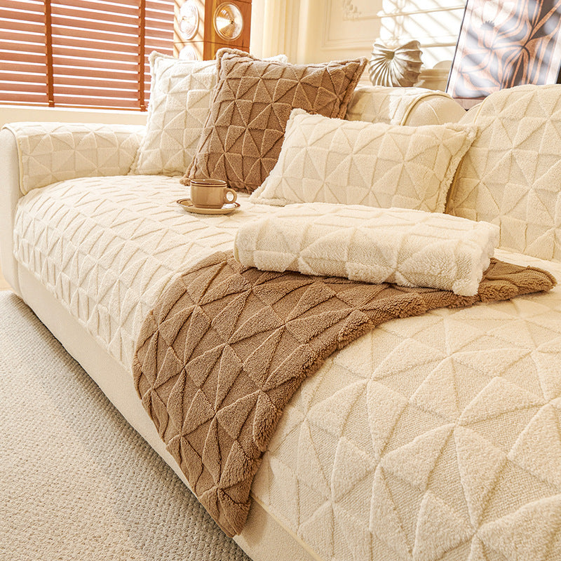 High-energy Thermal Soft Glutinous Plush Sofa Cushion