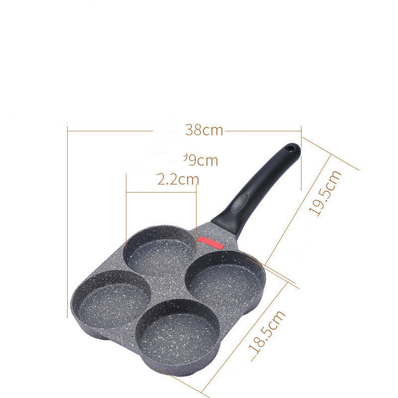 Fried Egg Burger Machine Non-stick Household Breakfast Pot Mold Four-hole Artifact