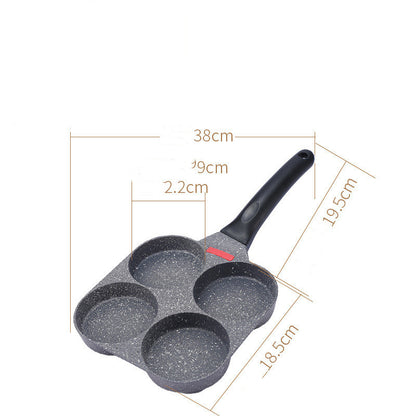 Fried Egg Burger Machine Non-stick Household Breakfast Pot Mold Four-hole Artifact