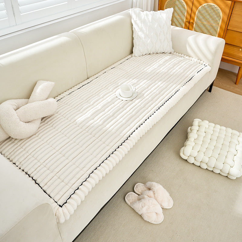 Plush Sofa Cushion Winter Fleece-lined Thickened