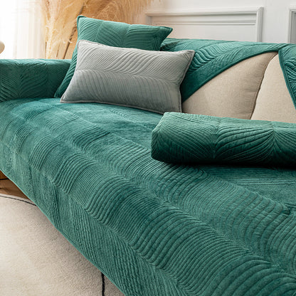 Simple Sofa Cushion Cover Plush Thickened Anti-skid