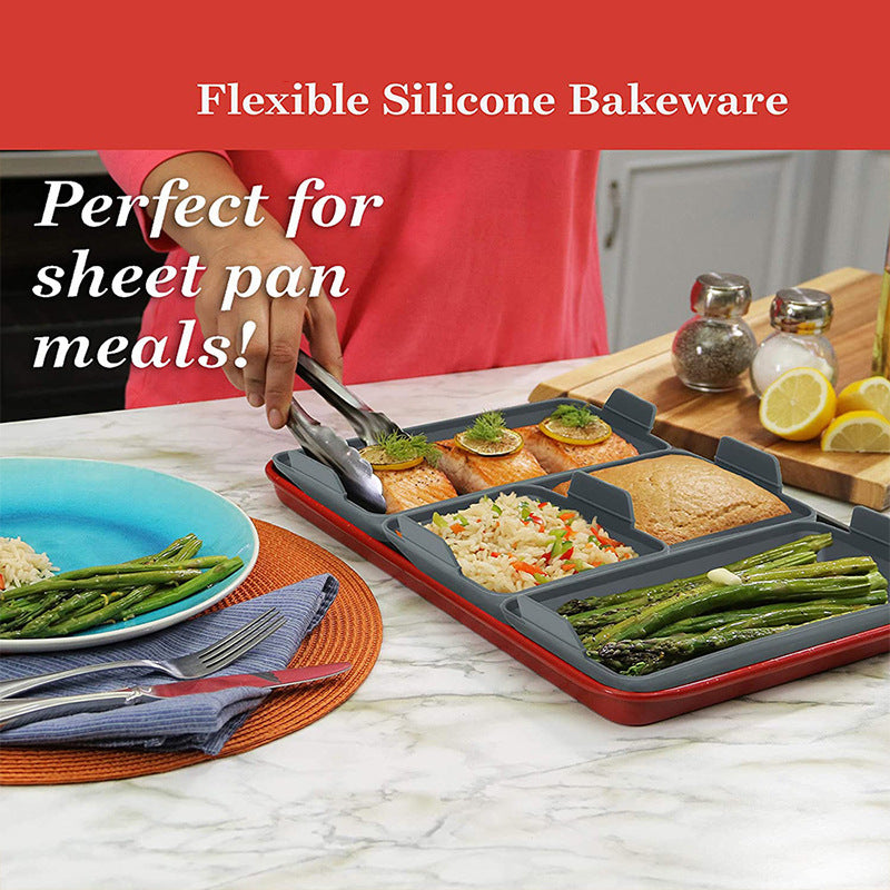 Non-stick Silicone Baking Pan Four-piece Set